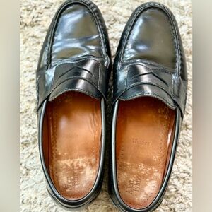 Allen Edmonds Walden Loafers | Black Leather Penny Loafers | Size 9.5